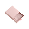 ग्रे गुलाबी मखमली चुंबकीय आभूषण बॉक्स 2 मिमी स्लाइडिंग दराज उपहार बॉक्स