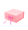 रिबन स्पॉट यूवी के साथ 1600 ग्राम गुलाबी चुंबकीय हार्ड उपहार बॉक्स