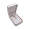 सीएमवाईके 4 सी मखमली चुंबकीय आभूषण बॉक्स चमड़ा शादी की अंगूठी बॉक्स चांदी मुद्रांकन